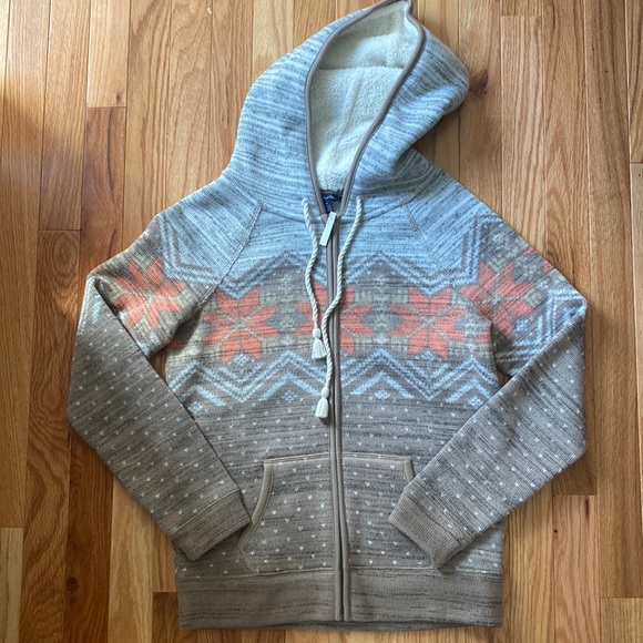 American Eagle Zip-Up Hooded Sweatshirt - Picture 1 of 5